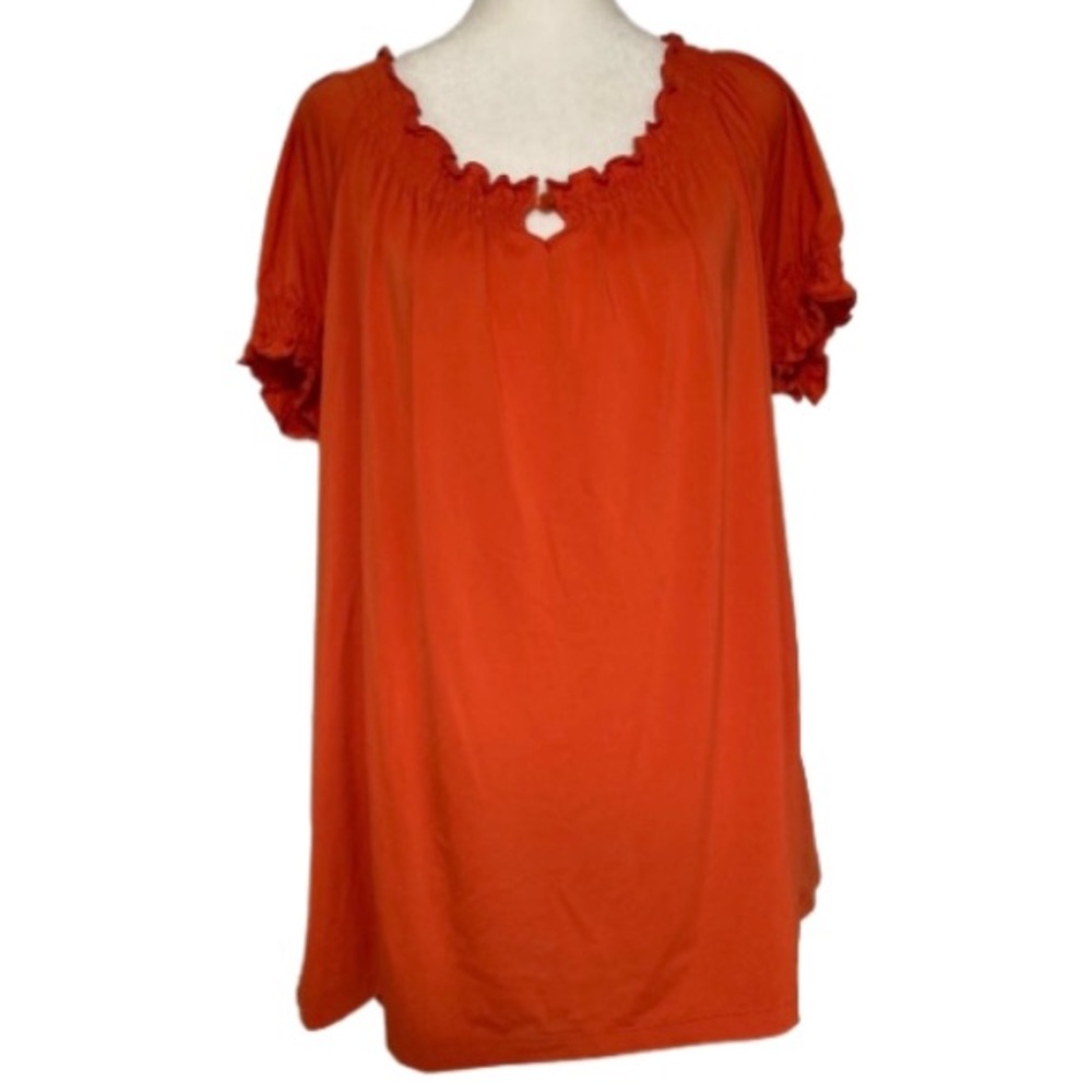 EUC New Directions Orange Blouse Size XL